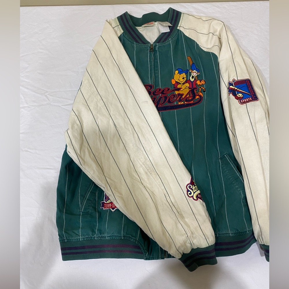 Vintage Disney Winnie The Pooh Baseball Jacket Retro Size XL - Picture 5 of 16